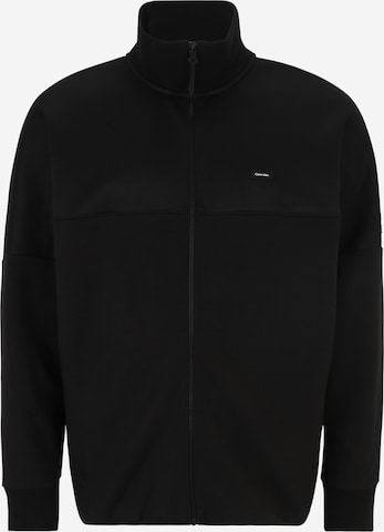 Calvin Klein Big & Tall Sweatjacke in Schwarz: predná strana