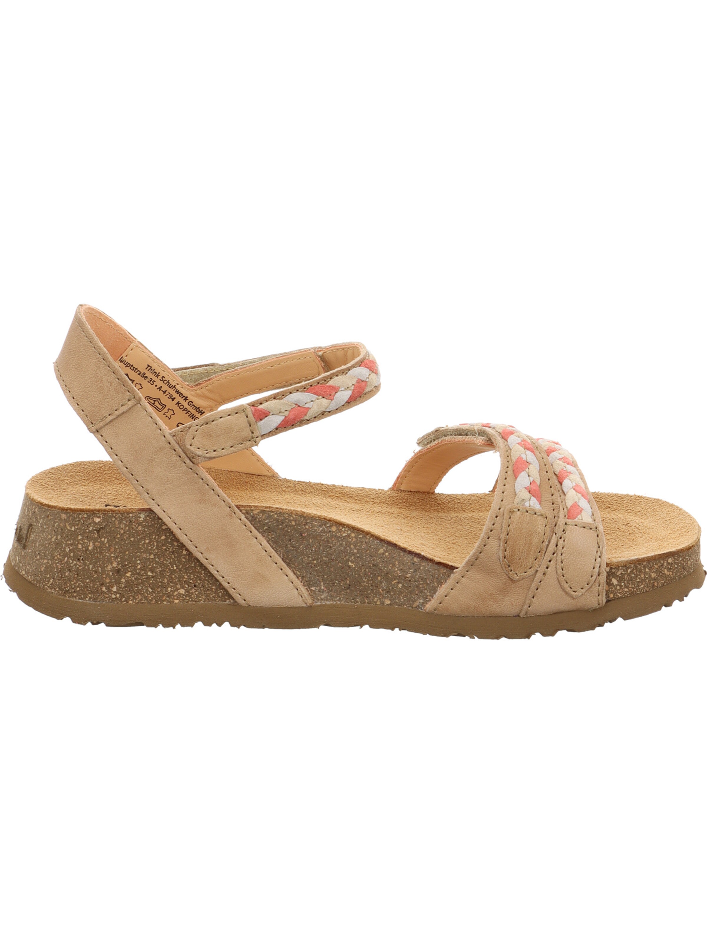THINK! Strap Sandals 'Koak' in Beige