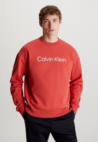 Calvin Klein Sweatshirt in Rood: voorkant