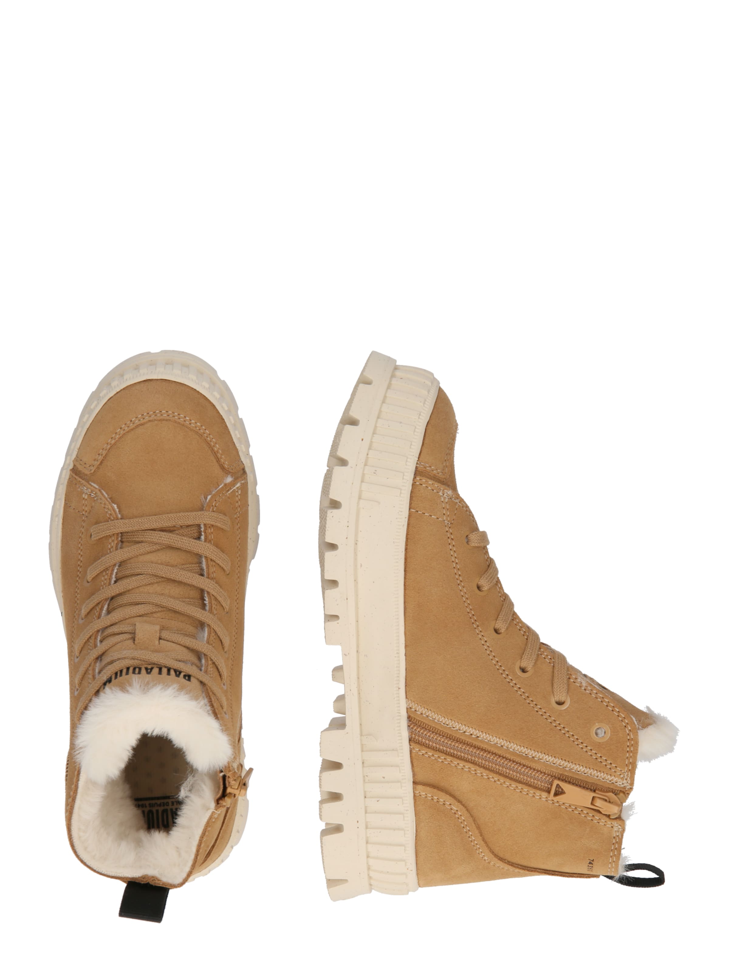 Palladium - Botim com fivela 'Pallashock' em castanho