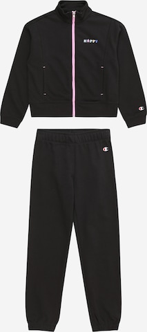 Champion Authentic Athletic Apparel Jogginganzug in Schwarz: predná strana