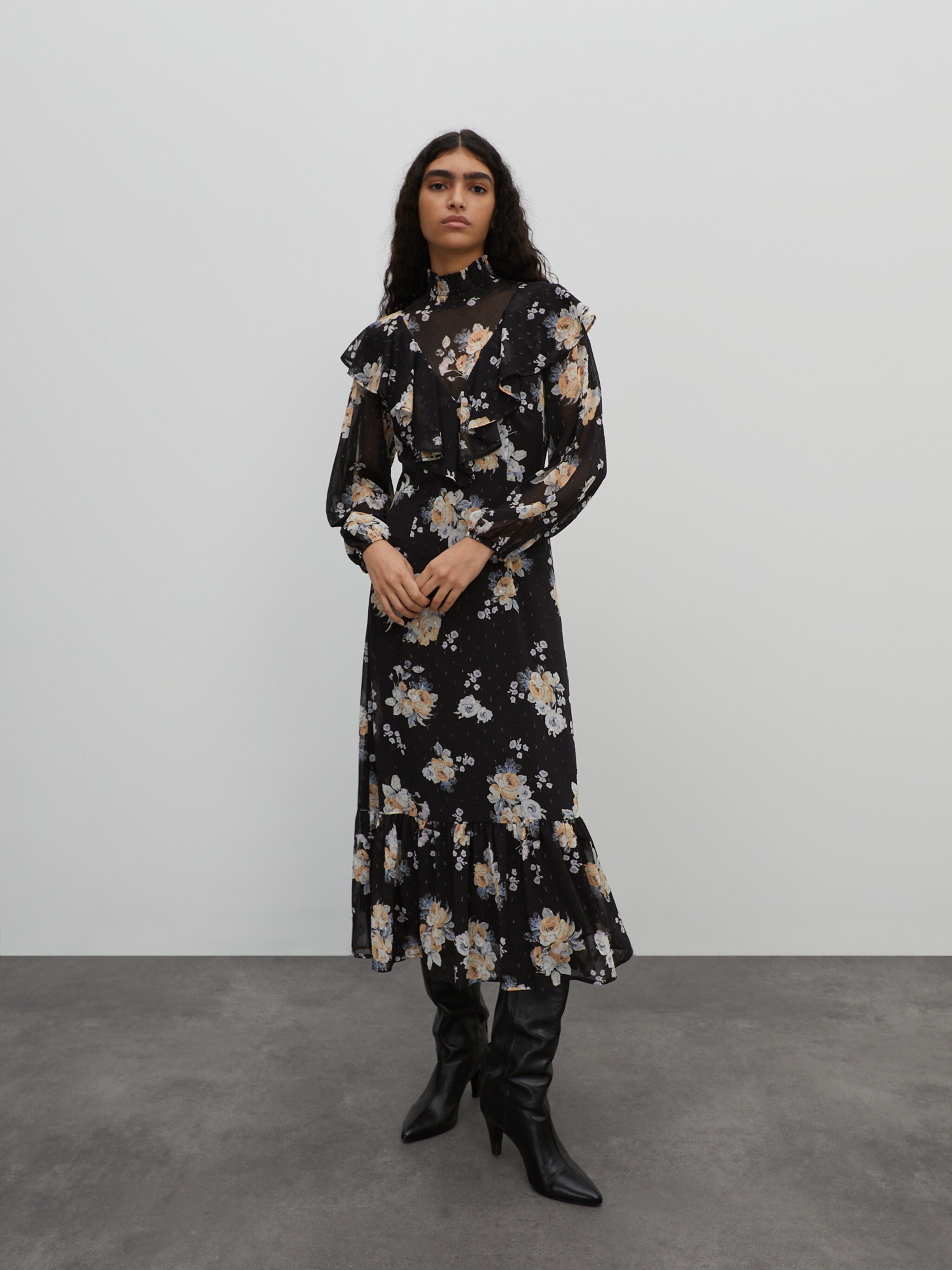 EDITED Producten Blousejurk 'Wiyana' Camel