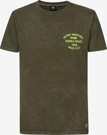 T-Shirt Petrol Industries en vert : devant