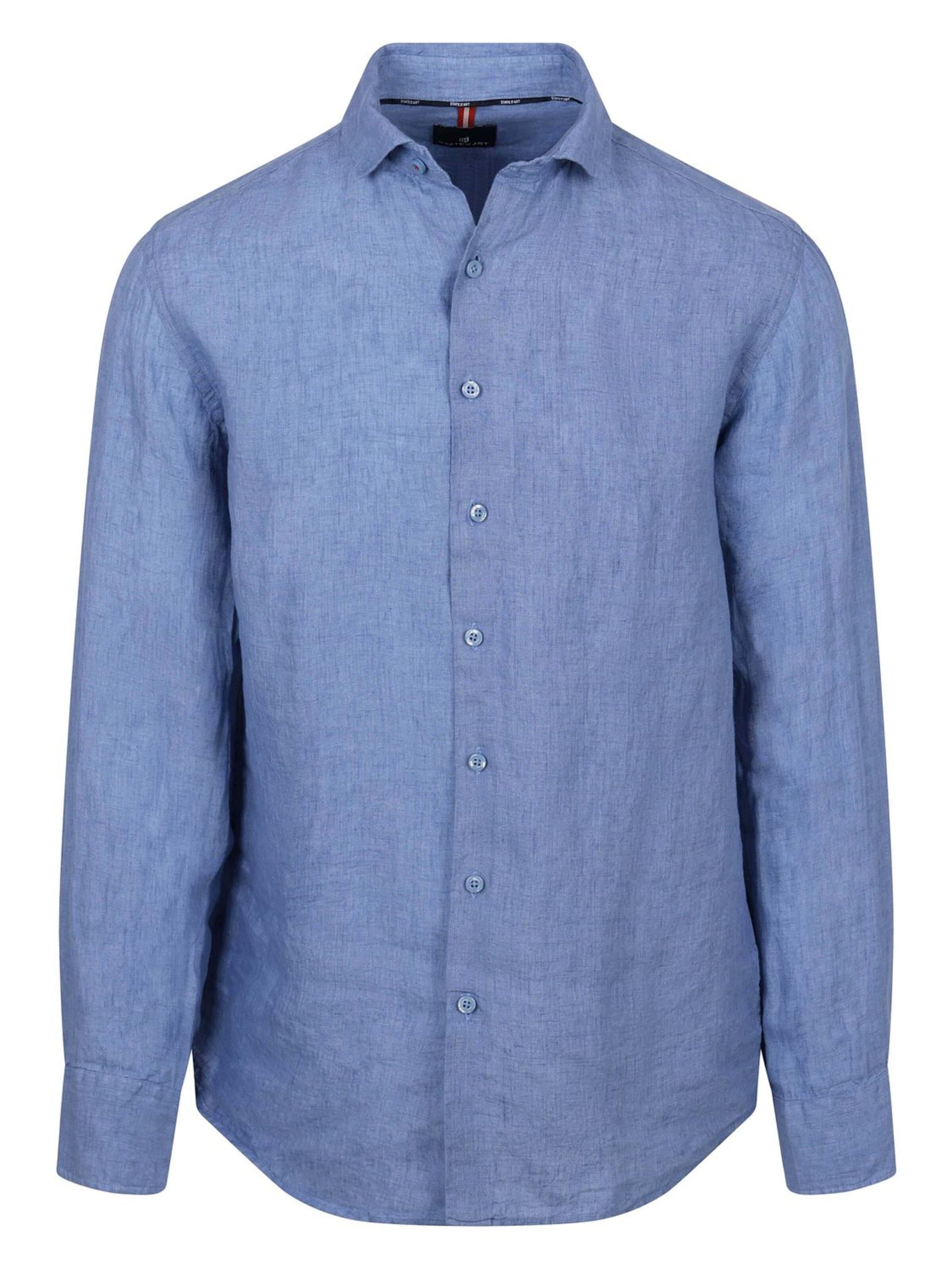 State of Art Overhemd in Blauw: voorkant