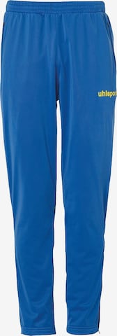 UHLSPORT Regular Workout Pants in Blue: front