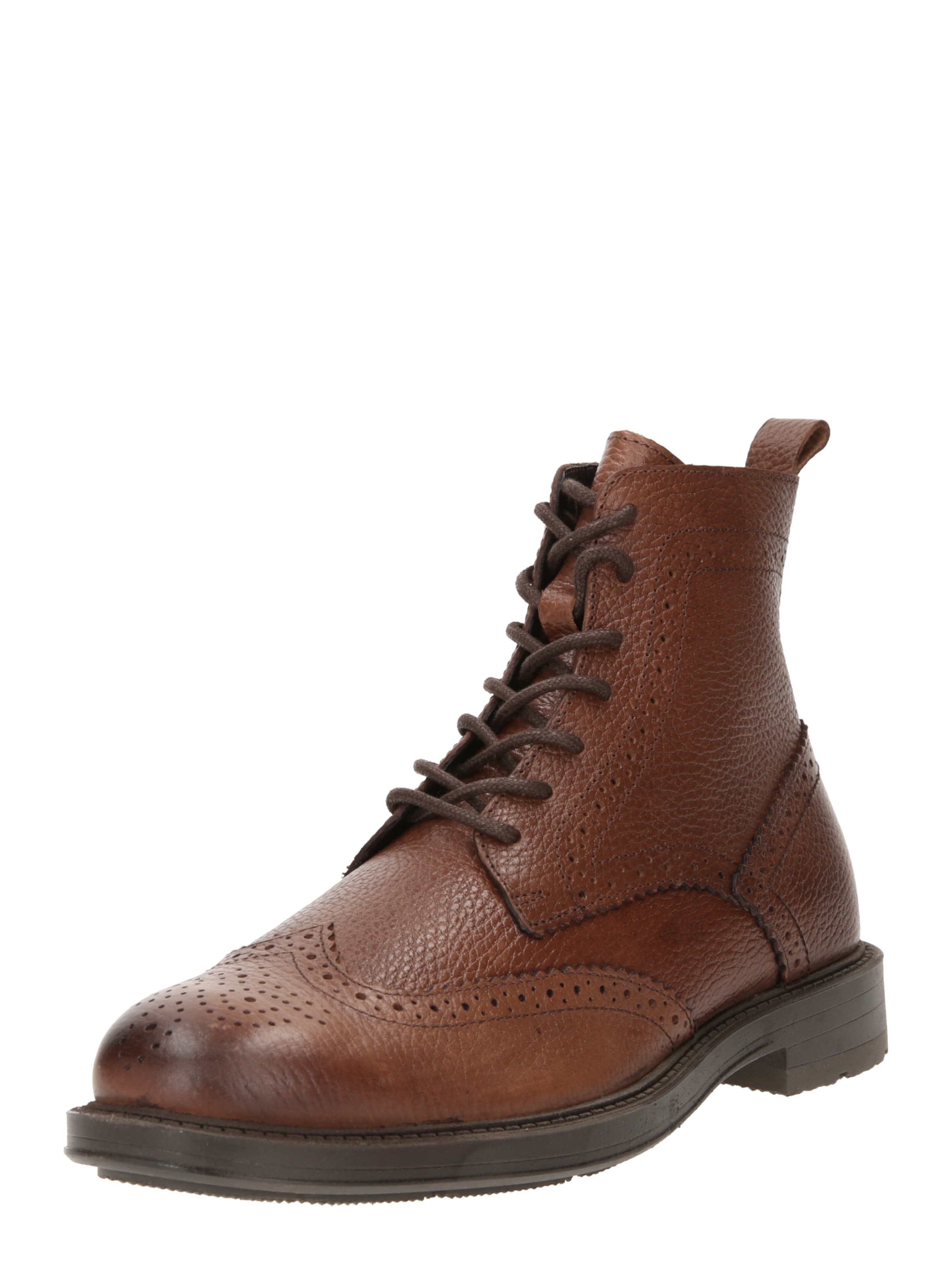 MARCO TOZZI Боти с връзки '15101' в кафяво: отпред