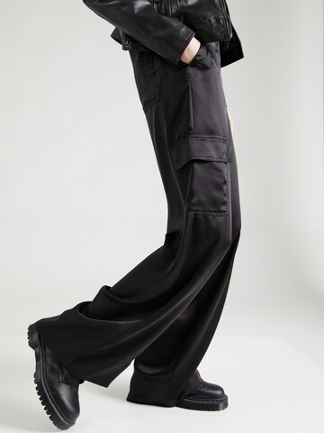 Wide Leg Pantalon cargo 'KHAT' Marella en noir