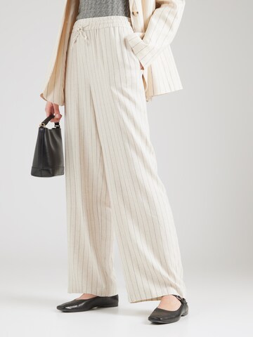 PIECES Wide leg Trousers in Beige: front
