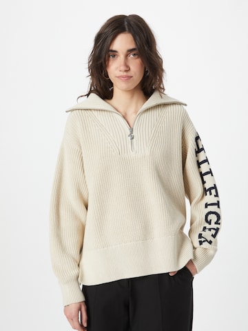 TOMMY HILFIGER Trui in Beige: voorkant