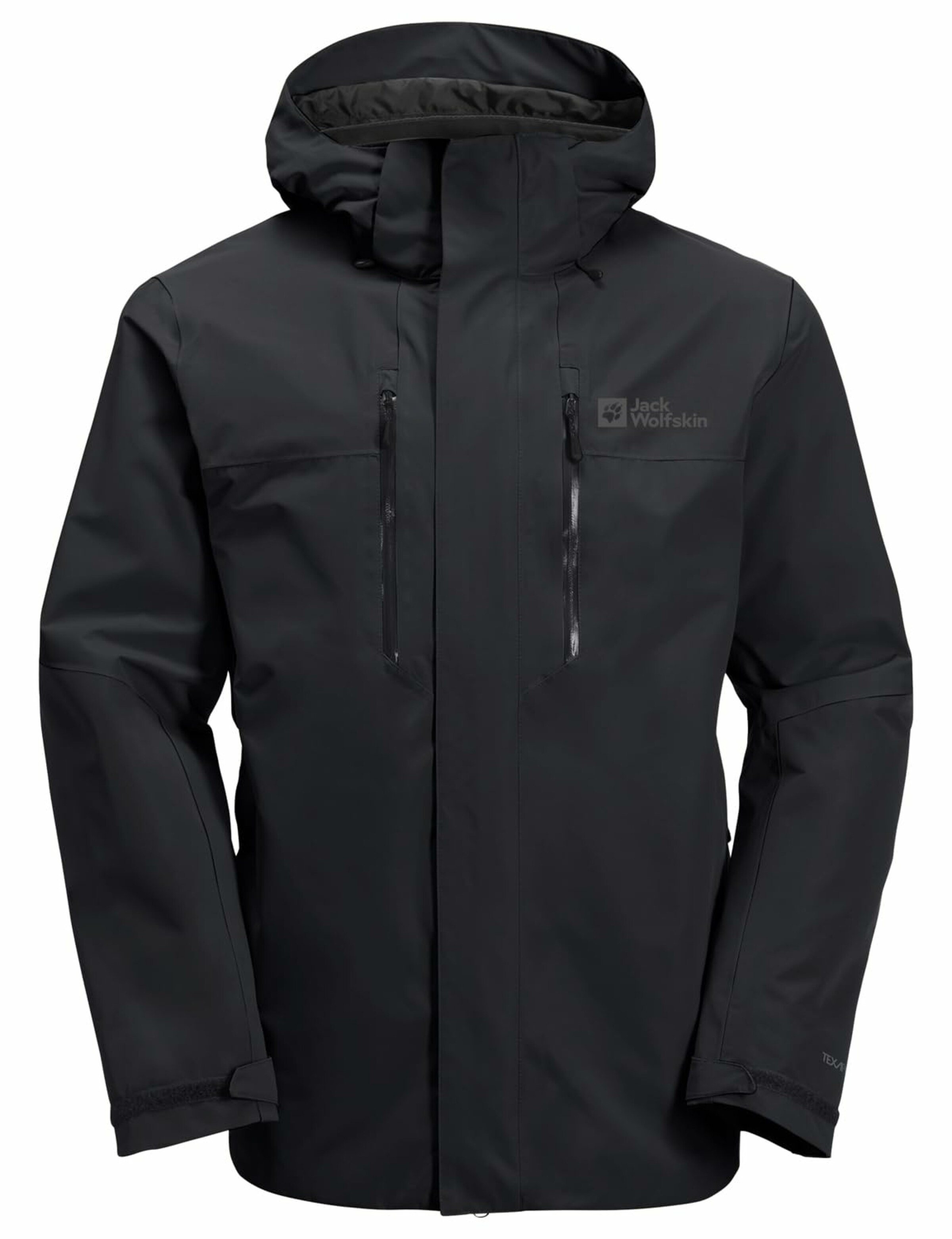 JACK WOLFSKIN Outdoorjacke in Schwarz: Vorderseite