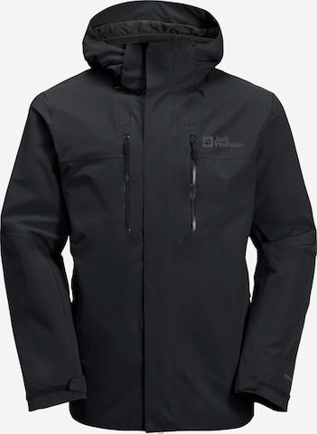 Veste outdoor 'JASPER' JACK WOLFSKIN en noir : devant