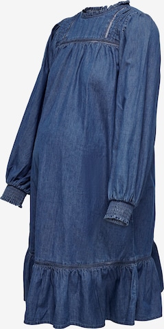 Only Maternity Jurk 'Alaia' in Blauw: voorkant