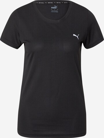 PUMA - Camiseta funcional en negro: frente