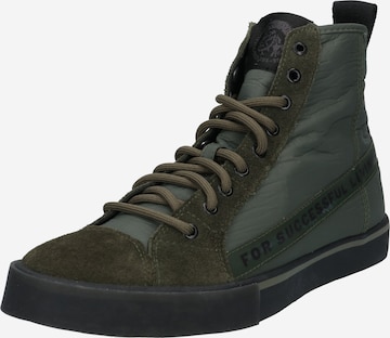 Sneaker alta 'Dvelows' di DIESEL in verde: frontale