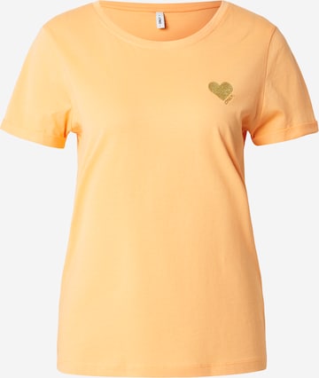 ONLY Majica 'ONLKITA' | oranžna barva: sprednja stran