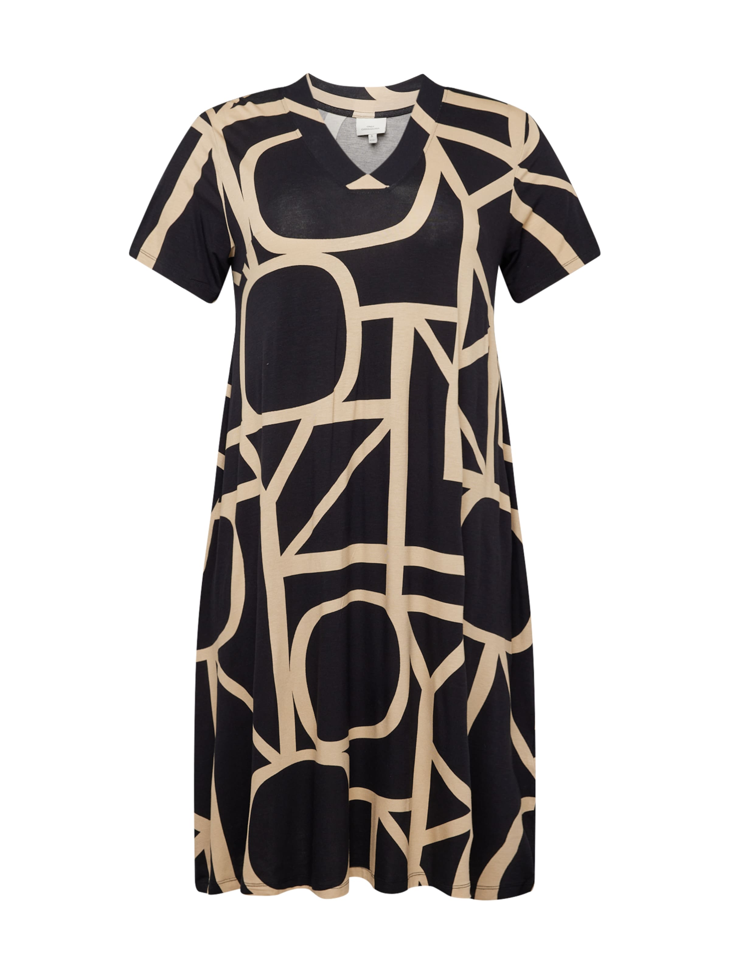 ONLY Carmakoma Рокля 'Fyrla' в черно: отпред