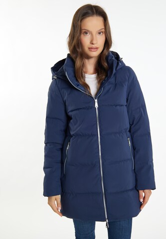 usha BLUE LABEL Winter Coat 'Fenia' in Blue: front