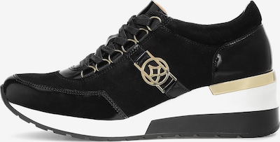 Kazar Chaussure de sport à lacets en or / noir, Vue avec produit
