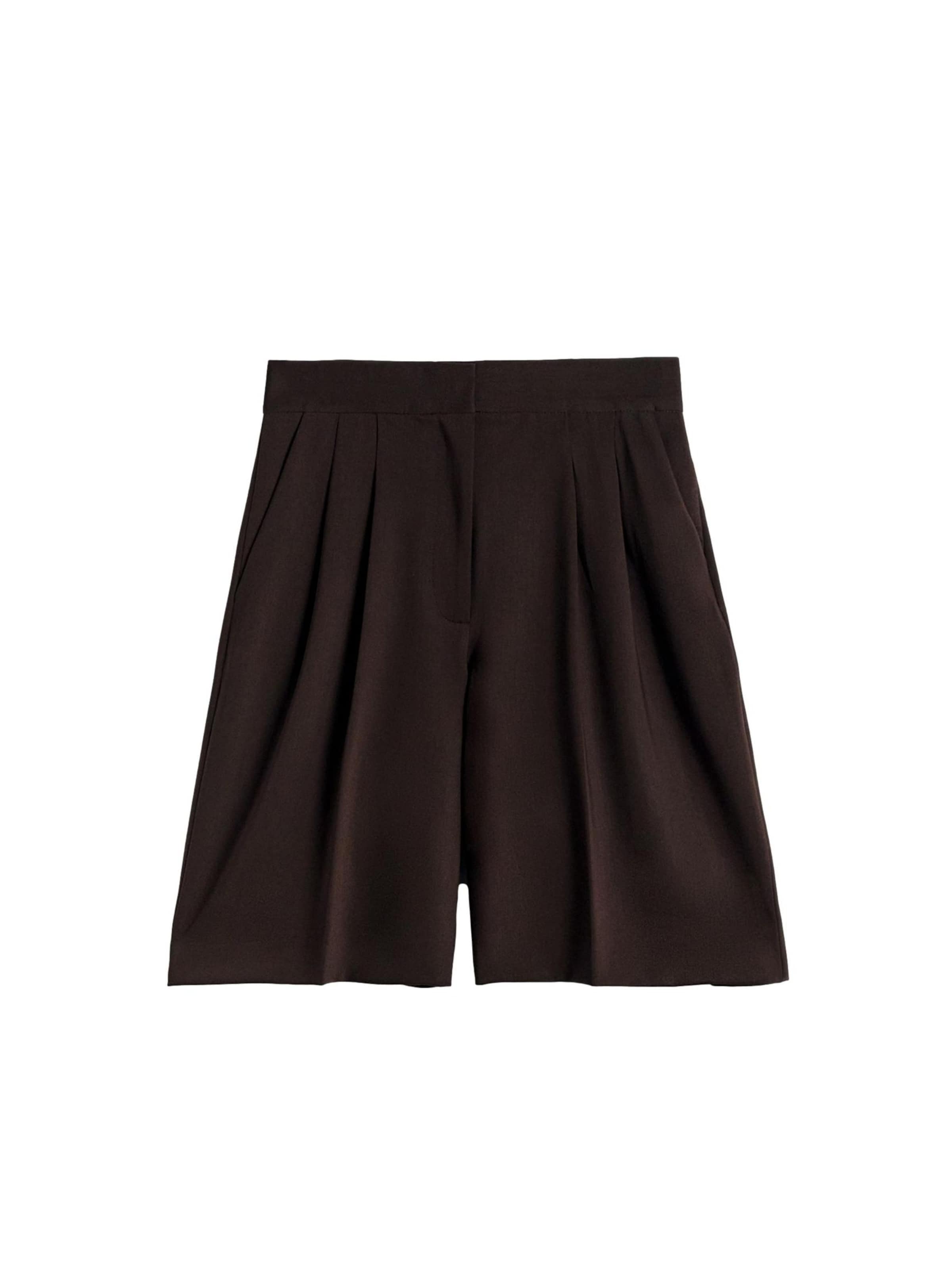 Bhoem Pantalon à pince en 34 en chocolat, Vue avec produit