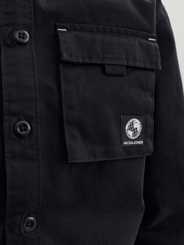 Jack & Jones Junior Regular fit Button Up Shirt 'Dust' in Black