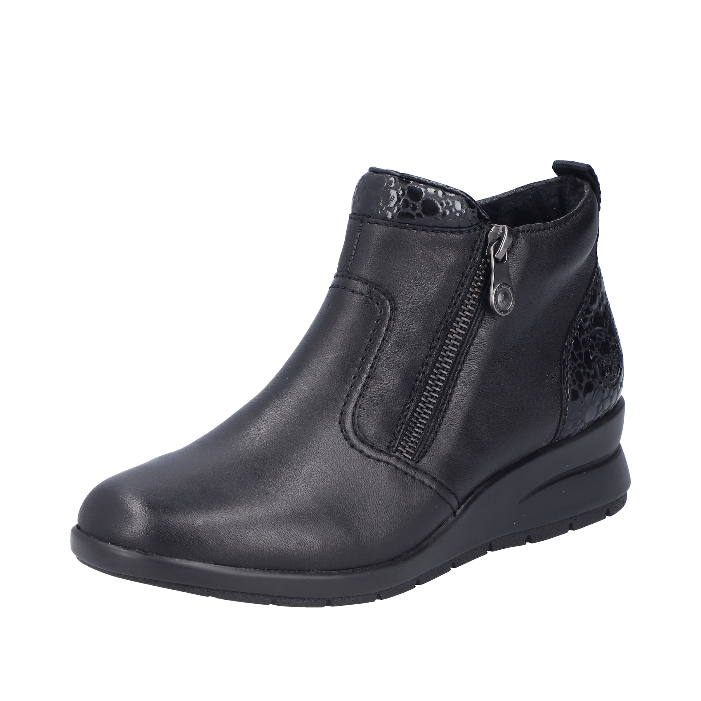 Boots 'L4861' Rieker en noir : devant