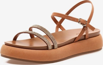 INUOVO Sandals in Brown: front