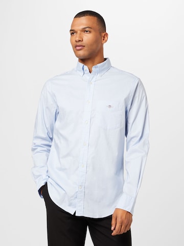 GANT Regular fit Button Up Shirt in Blue: front