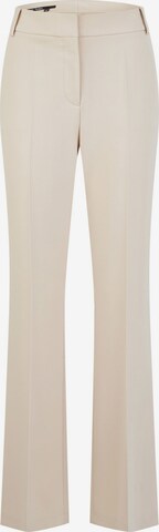 MARC AUREL Flared Bügelfaltenhose in Beige: predná strana