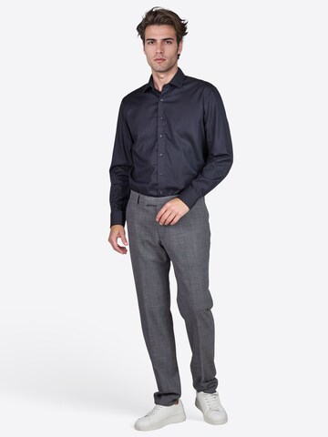PIERRE CARDIN Regular Fit Hemd in Schwarz