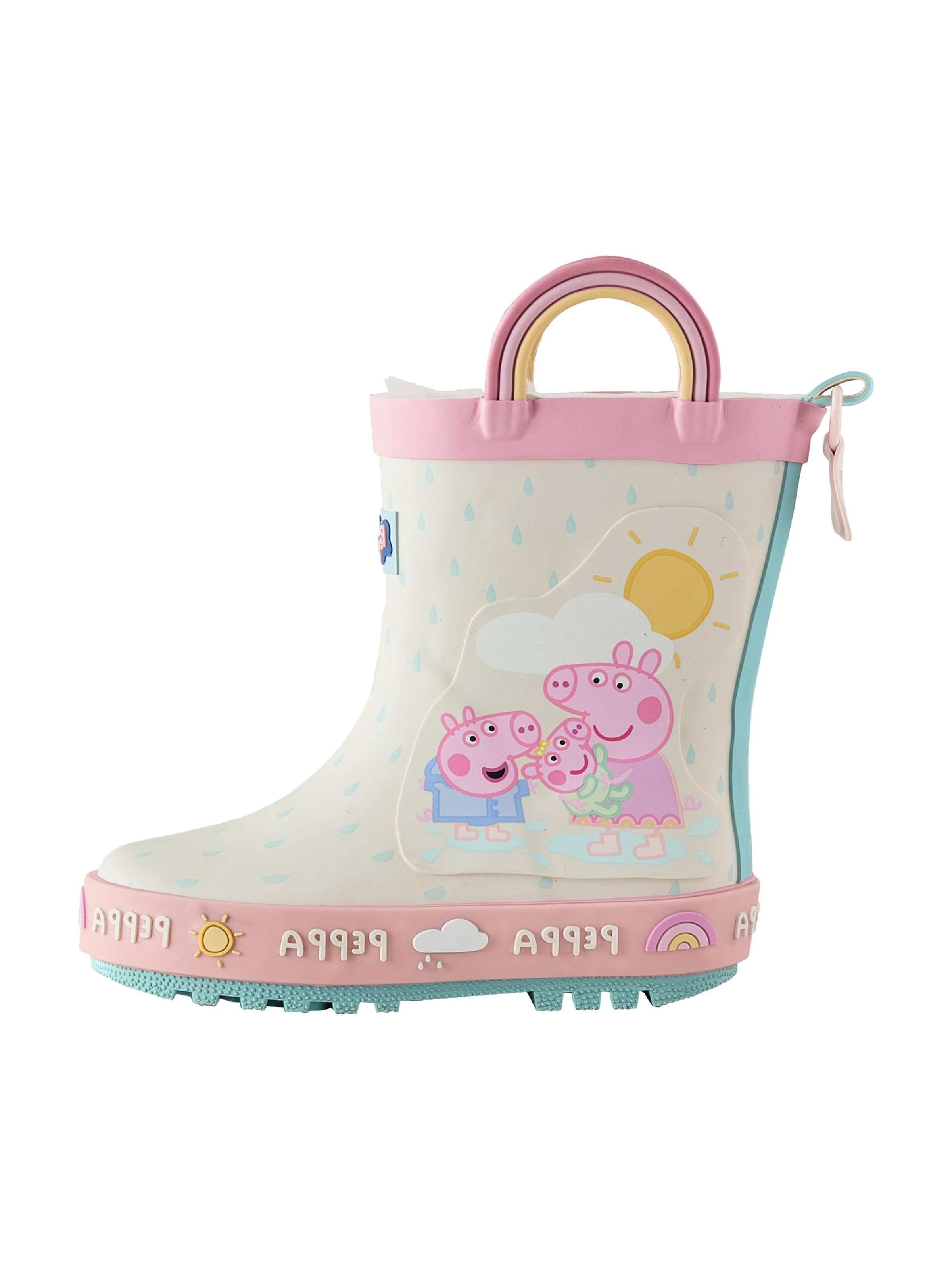 Next - Botas de lluvia 'Peppa Pig' en beige: frente