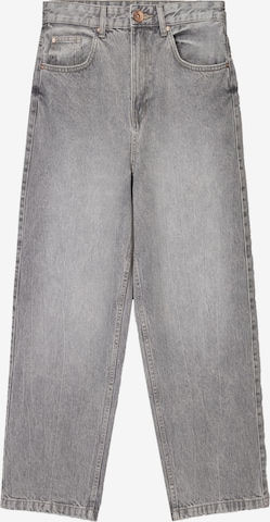Bershka Loosefit Jeans in Grau: Vorderseite