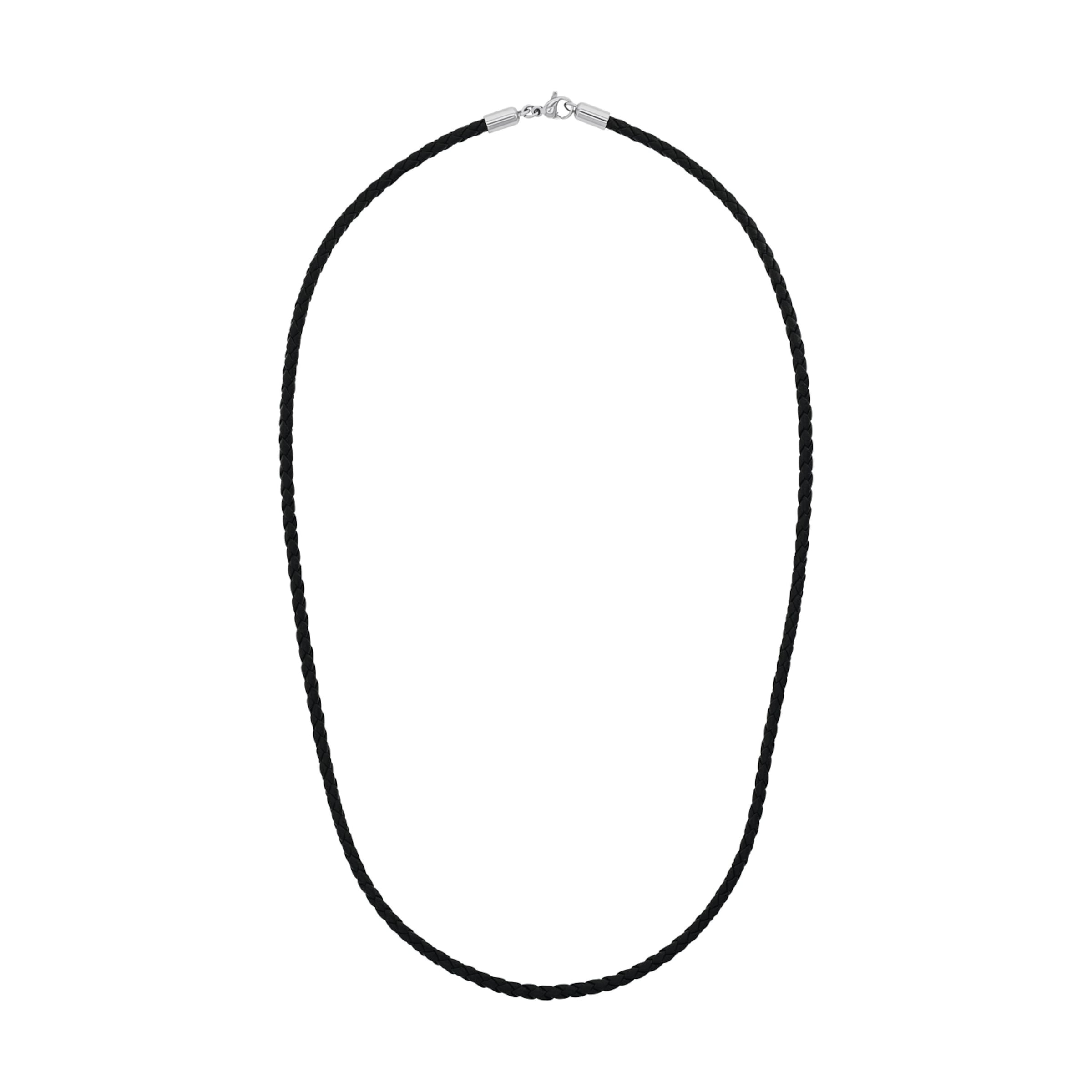 AMOR Necklace in Black: front