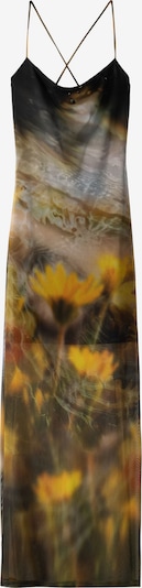 Bershka Summer dress in Yellow / Khaki / Black, Item view