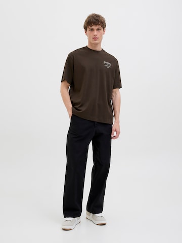 JACK & JONES Shirt 'JJEURBAN EDGE STUDIO' in Brown