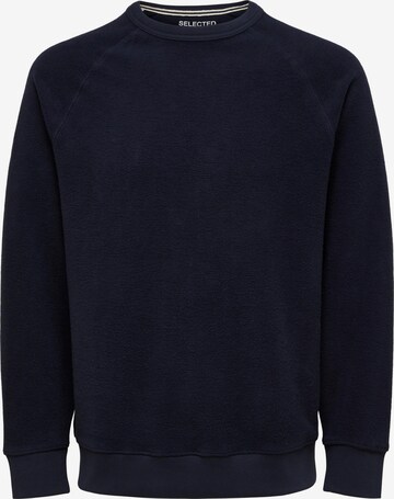 Sweat-shirt 'Karl' SELECTED HOMME en bleu : devant