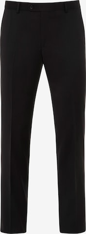 BENVENUTO Slim fit Pleated Pants in Black: front