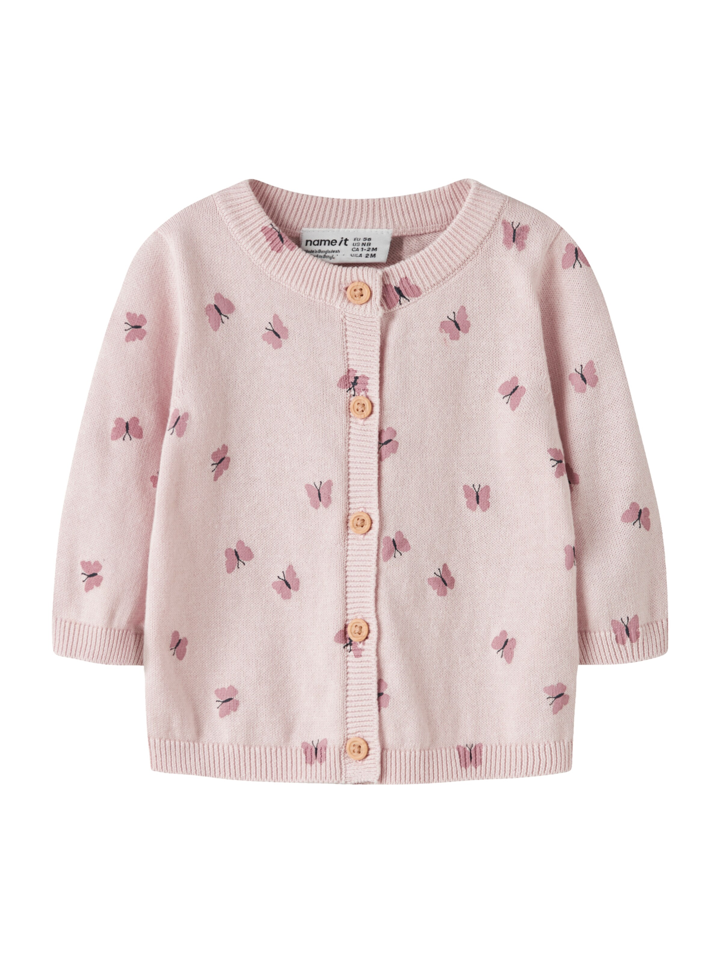 NAME IT - Cárdigan 'NBFKIKKI' en rosa: frente