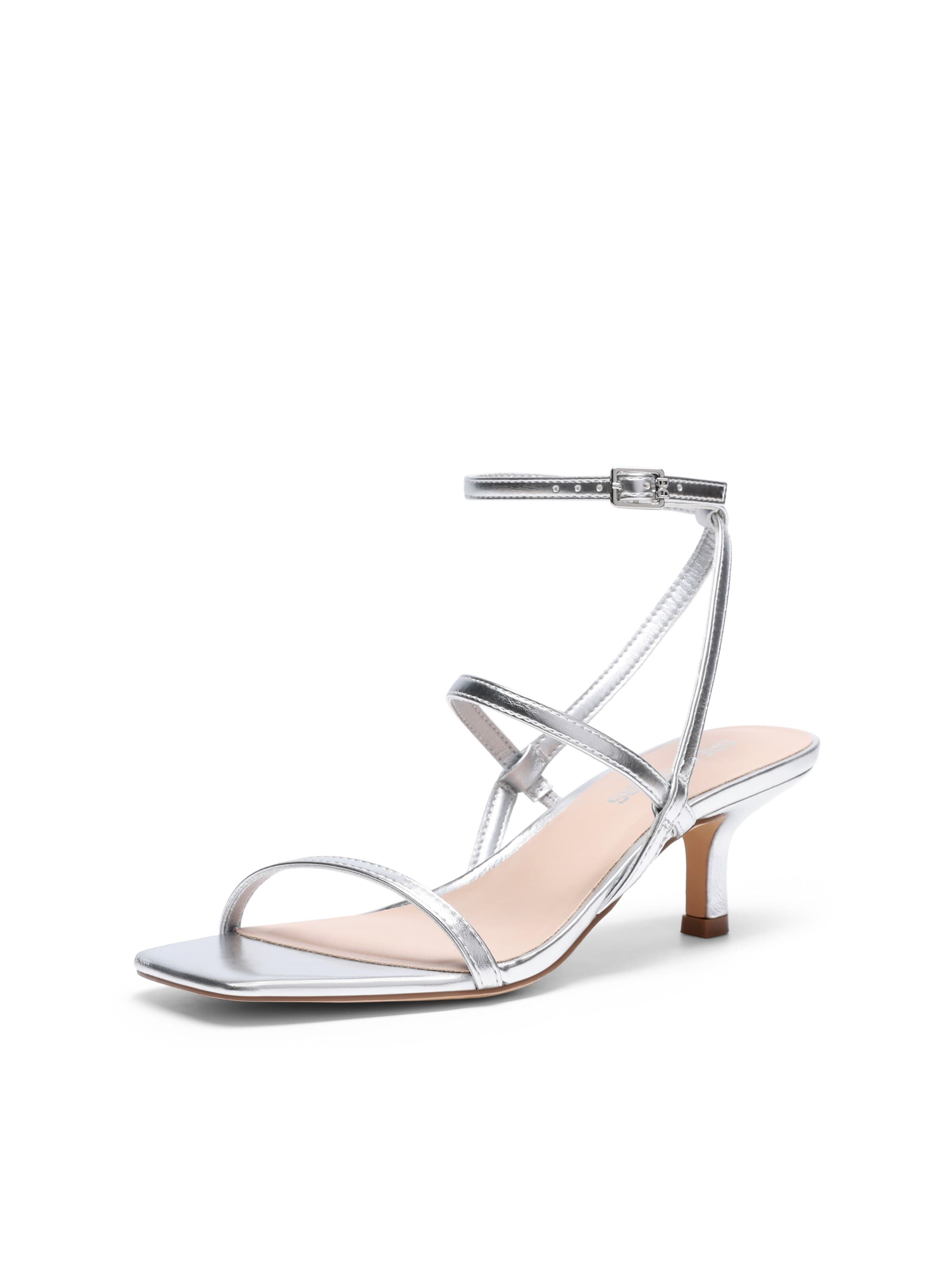 Dream Pairs Strap Sandals in Silver: front