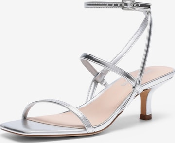 Dream Pairs Riemensandale in Silber: Vorderseite