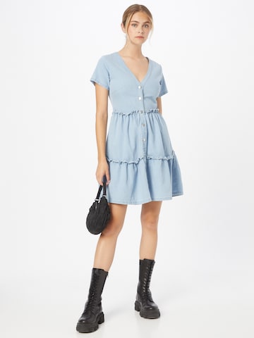 In The Style Curve Shirt Dress 'JAC JOSSA' in Blue