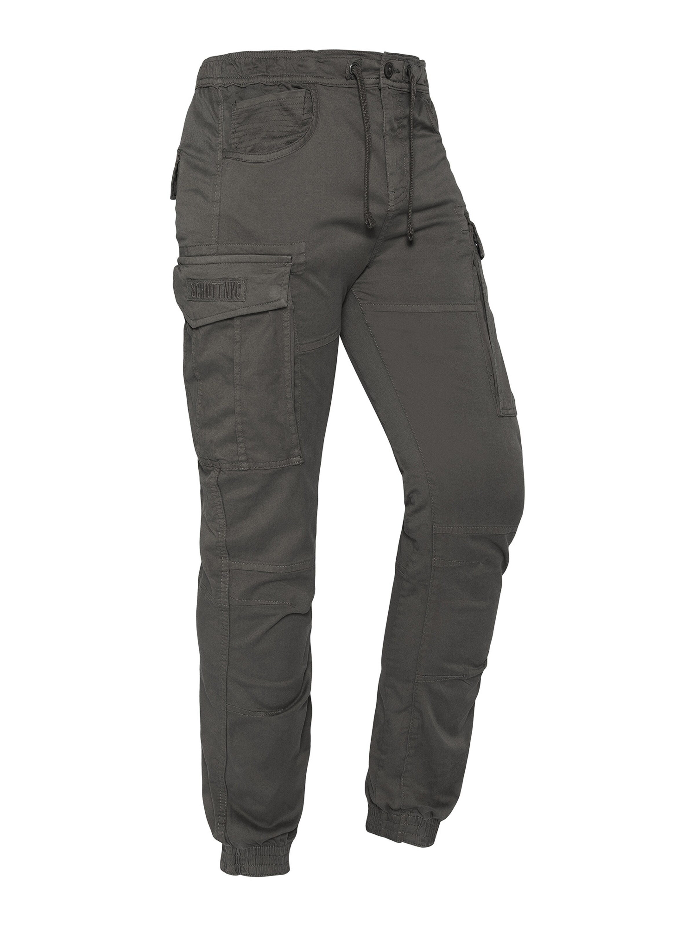 Schott NYC Regular Cargo Pants in Grey