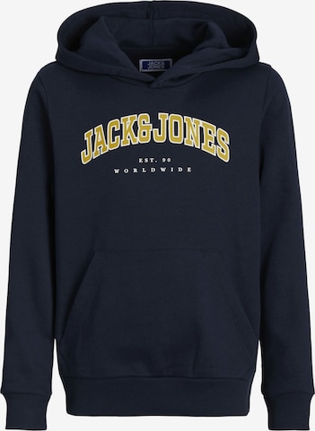 Jack & Jones Junior Sweatshirt 'Caleb' in Blauw: voorkant