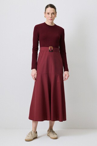 Touche Prive Jurk in Rood: voorkant