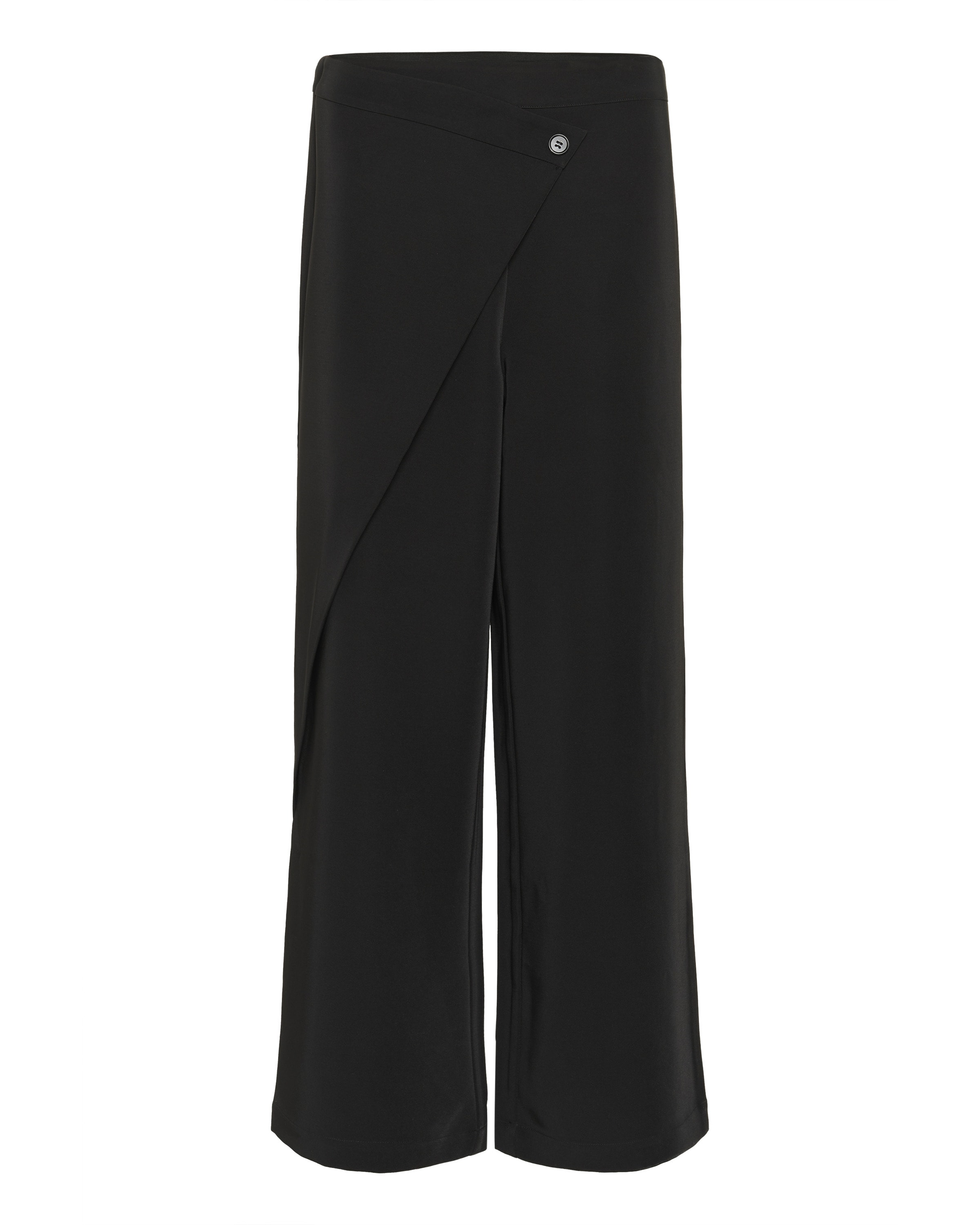 Cream Wide Leg Bukser i sort: forside