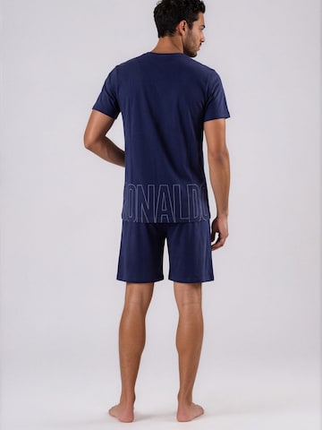 Pyjama long ' BASIC Shorty ' CR7 - Cristiano Ronaldo en bleu