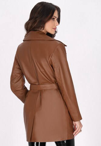 Manteau mi-saison faina en marron