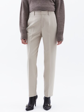 Regular Pantalon à plis OXXO en gris : devant