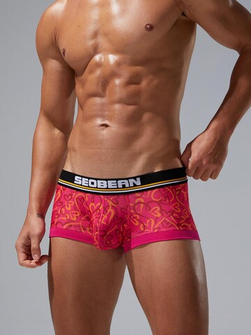 SEOBEAN Boxer shorts 'Love' in Red: front