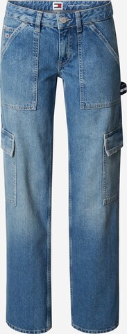 Tommy Jeans Loose fit Cargo Jeans in Blue: front