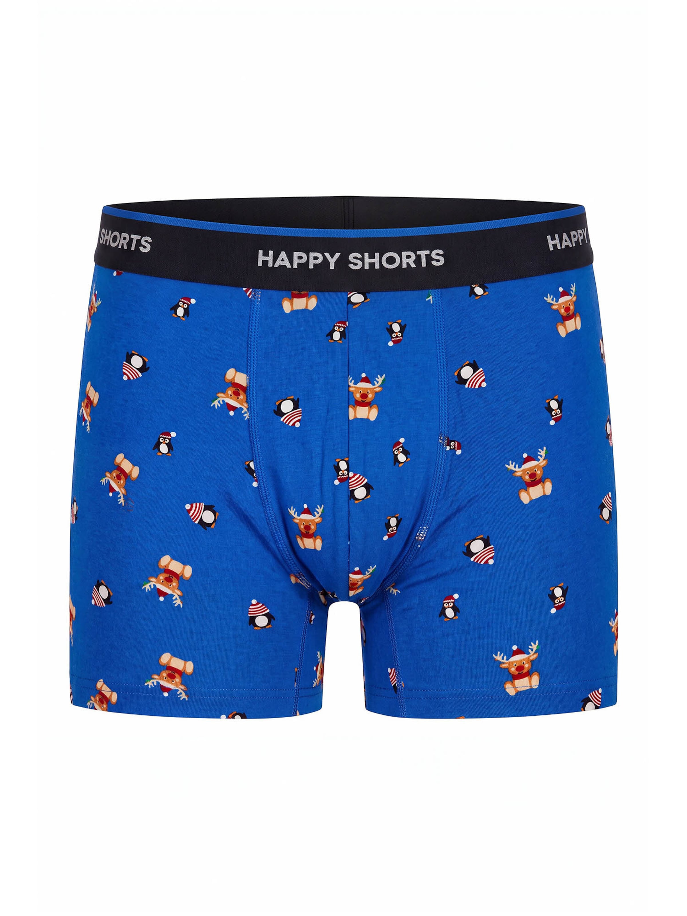 Boxers ' Jersey X-Mas ' Happy Shorts en bleu